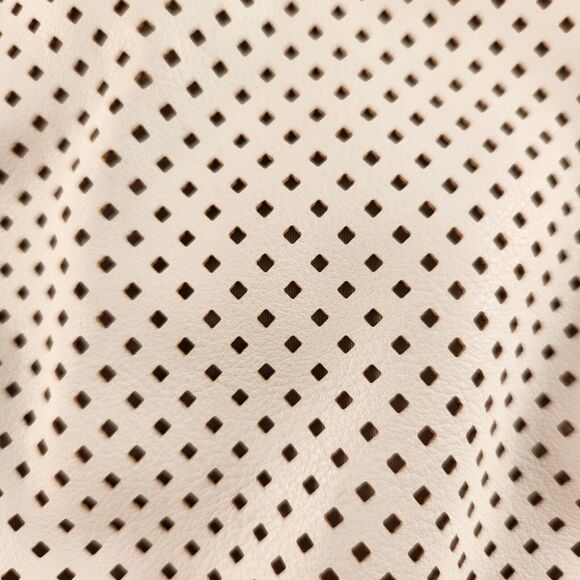 ALDO 15" Backpack White on Black Cut Design Zipper Pockets Drawstring Closure - Picture 7 of 11